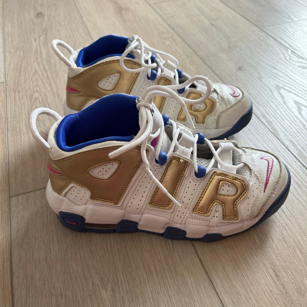 Nike Air More Uptemo Fuchsia Blast Youth Sneakers Sz 5.5Y